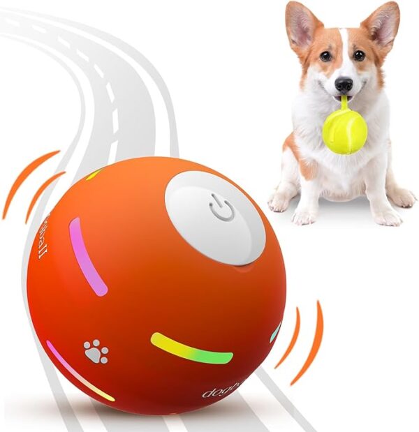 PetDroid Interactive Dog Toys Dog Ball,[2025 Newly Upgraded] Durable Motion Activated Automatic Rolling Ba